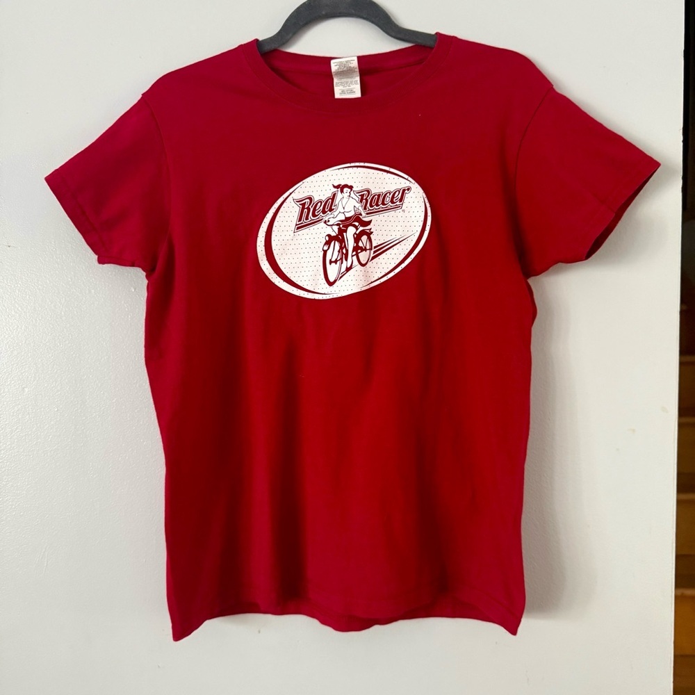 🌻🇨🇦 EUC 100% cotton Red Racer Craft Beer Short Sleeve Tee